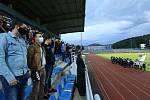 Smuteční rozloučení s fotbalistou Army Radimem Novákem na fotbalové stadionu v Ústí nad Labem.