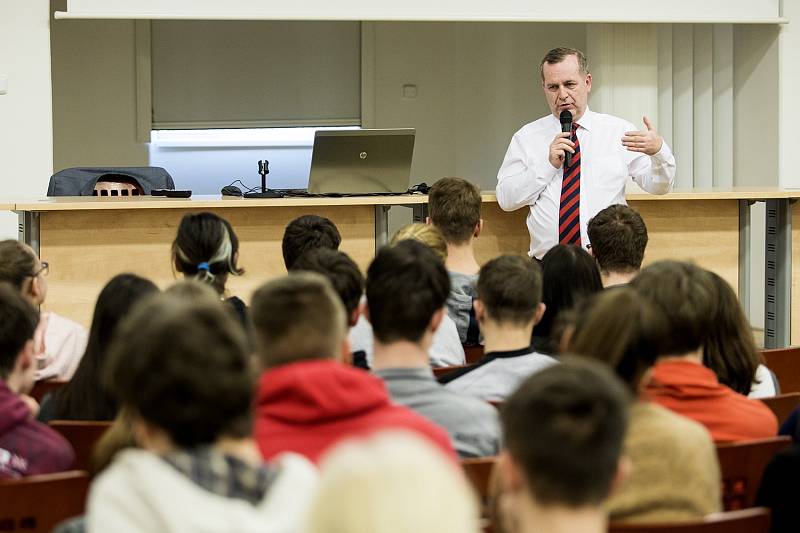 Návštěva rektora Univerzity Karlovy Tomáše Zimy v Ústí nad Labem