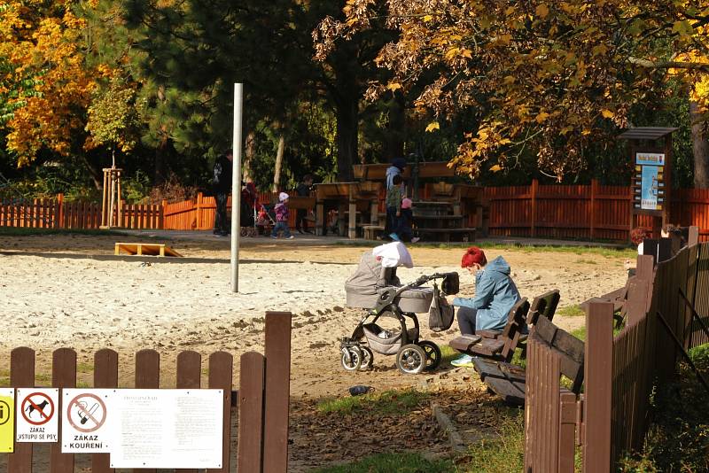 Park na Severní Terase v Ústí nad Labem.