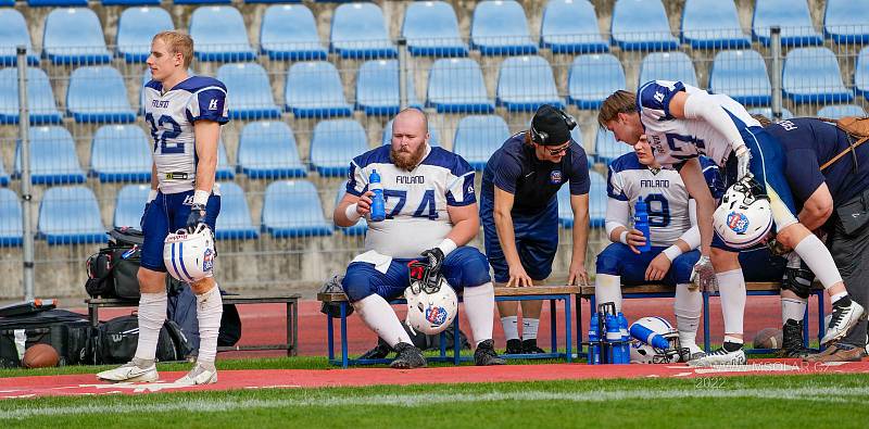 Česko - Finsko, ME v americkém fotbale, zápas v Ústí nad Labem