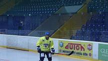 První trénink Slovanu na ledě.