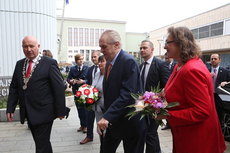 Prezident Miloš Zeman přijel do Ústeckého kraje.