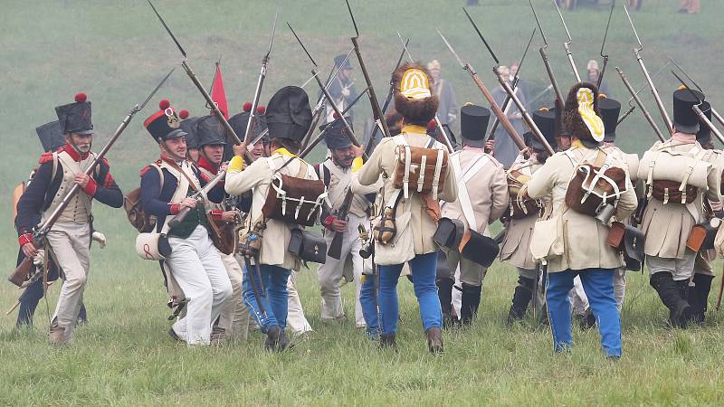 Bitva u Chlumce proběhla poblíž obce za hojné účasti návštěvníků.