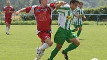 Na hřišti v obci Hrobce na Litoměřicku hostili fotbalisté FK Ústí nad Labem tým z Bohemians Praha.