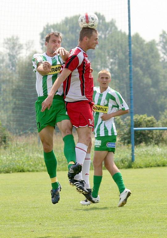 Na hřišti v obci Hrobce na Litoměřicku hostili fotbalisté FK Ústí nad Labem tým z Bohemians Praha.