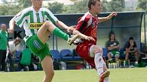 Na hřišti v obci Hrobce na Litoměřicku hostili fotbalisté FK Ústí nad Labem tým z Bohemians Praha.