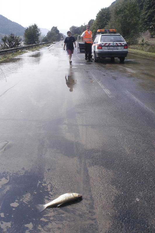 Takto zachytil povodně v srpnu 2002 v centru Ústí nad Labem fotograf Petr Berounský.