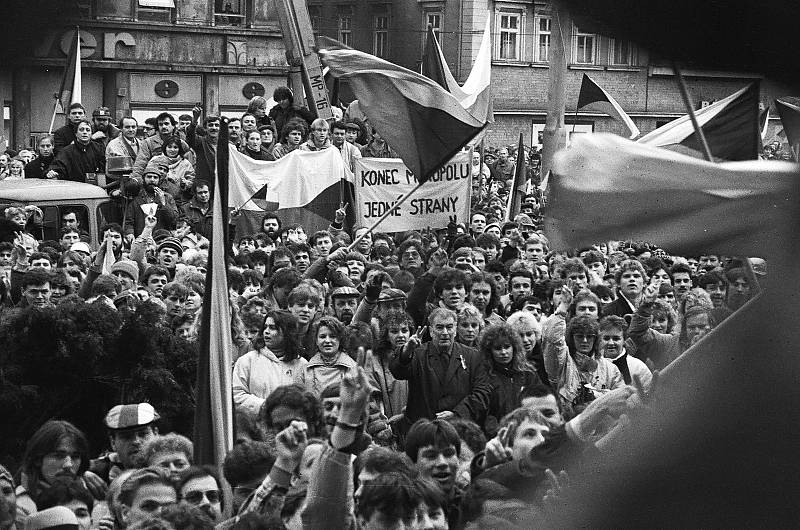 Listopad 1989 v Ústí nad Labem, generální stávka.