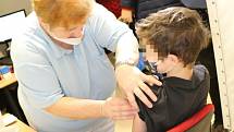 Očkování dětí proti covidu v Masarykově nemocnici v Ústí nad Labem