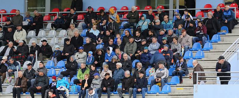 Fotbalový zápas Arma Ústí a Pardubice. FORTUNA:NÁRODNÍ LIGA 2018/2019