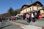 Slavnostní zahájení provozu Kozí dráhy na trase Děčín - Telnice