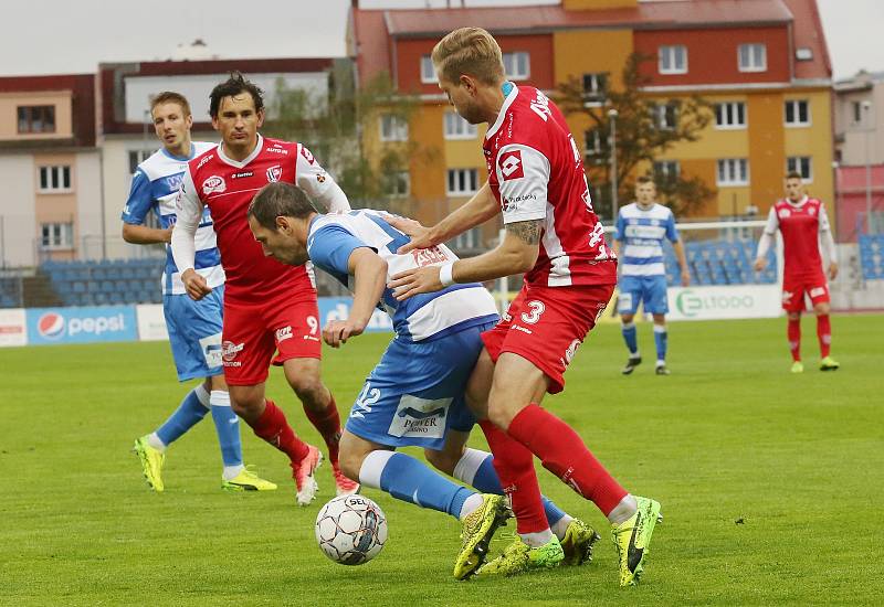 Fotbalový zápas Arma Ústí a Pardubice. FORTUNA:NÁRODNÍ LIGA 2018/2019