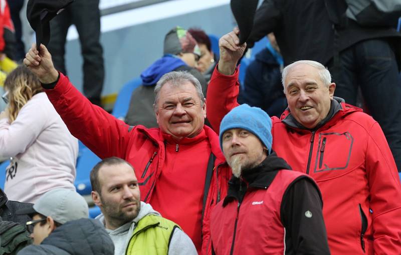 Přípravné fotbalové utkání v Ústí nad Labem. ČR - Litva 3:0. 