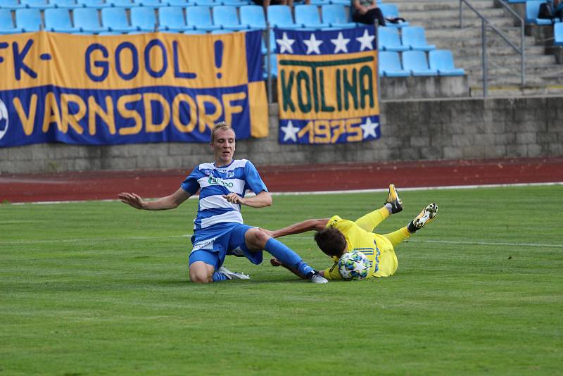 Sport fotbal FNL derby Varnsdorf Ústí nad Labem