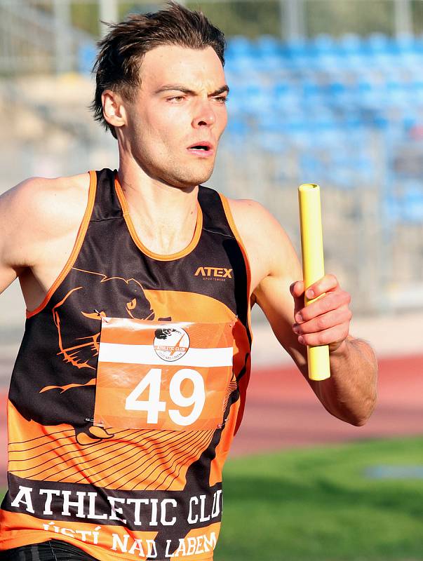 Baráž o extraligu v atletice mužů, září 2018 v Ústí nad Labem. Foto: Deník/Rudolf Hoffmann. Jan Riedel