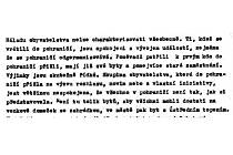 Výřez ze srpnové zprávy ústecké OSK Zemskému národnímu výboru v Praze. Mimořádně jasně a stručně je definován základní problém s poválečným osídlováním Ústí nad Labem a okolí. 