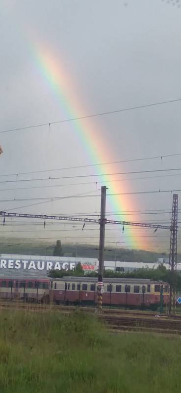 Duha od čtenáře z Ústí nad Labem.