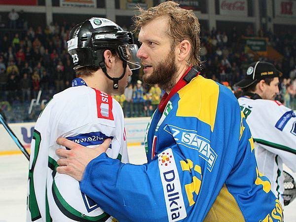 Hokejové utkání dne 3. dubna 2009: Ústí nad Labem - Mladá Boleslav.