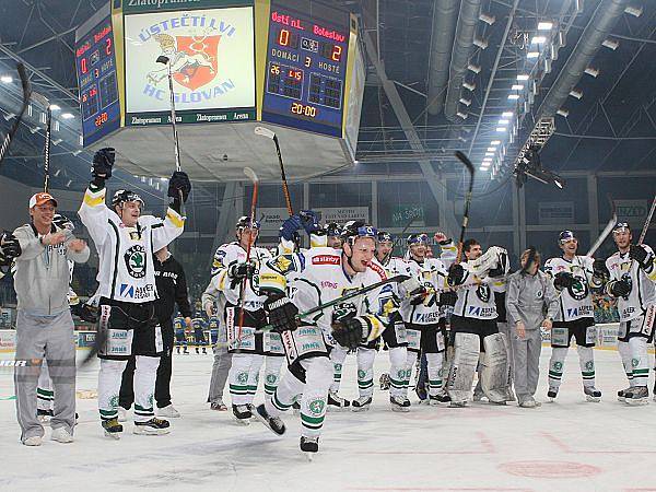 Hokejové utkání dne 3. dubna 2009: Ústí nad Labem - Mladá Boleslav.