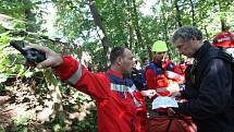 Cvičení má prověřit součinnosti členů Červeného kříže (ČČK) při pátraní po pohřešované osobě se zraněním.