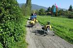 Tak to vypadalo loni na Labské stezce během poslední etapy Tour de Labe handicap 2010 z Litoměřic do Děčína. Největší bariérou na trati byla zdymadla na Střekově.