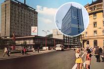  Interhotel Bohemia tehdy a dnes. Archivní snímek je z roku 1976 z publikace Ústí nad Labem.