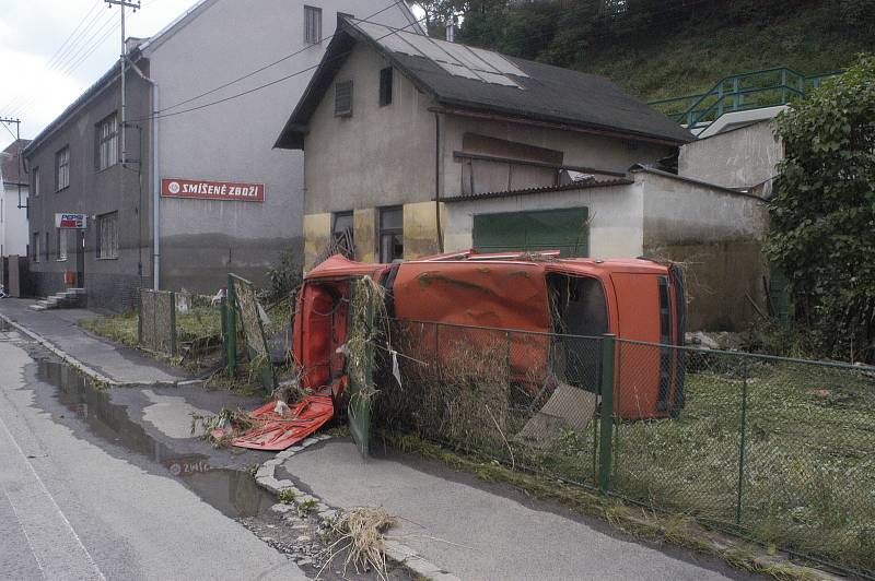 Takto zachytil povodně v srpnu 2002 v centru Ústí nad Labem fotograf Petr Berounský.