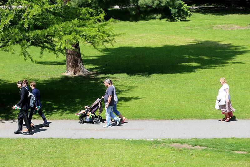 Park Sad svobody ve Zlíně.