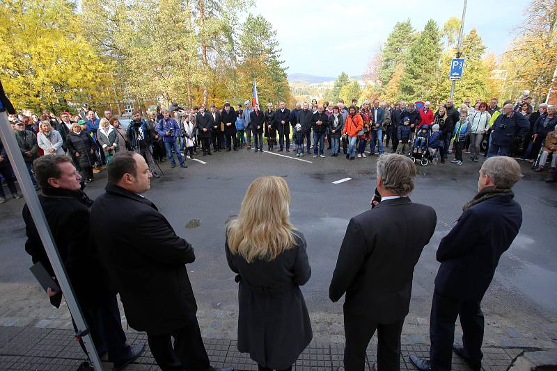 Den otevřených dveří v památníku Tomáše Baťi ve Zlíně.