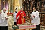 Velikonoční bohoslužba ve velehradské bazilice v roce 2020