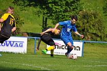 Adam Bartoš, s jedenácti přesnými zásahy čtvrtý nejlepší střelec soutěže, dvěma brankami rozhodl derby v Bylnici ve valašské I. B třídě o výhře Vlachovic.