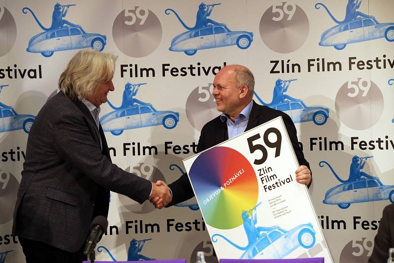 59. ZLÍN FILM FESTIVAL 2019 - Mezinárodní festival pro děti a mládežtisková konference  Čestmír Vančura  prezident (vlevo) František Červinka