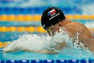 Zlínskému plavci Matěji Zábojníkovi na 200 metrů prsa uniklo semifinále jen o 9 setin sekundy, ale může se radovat z národního rekordu 2:12.32.