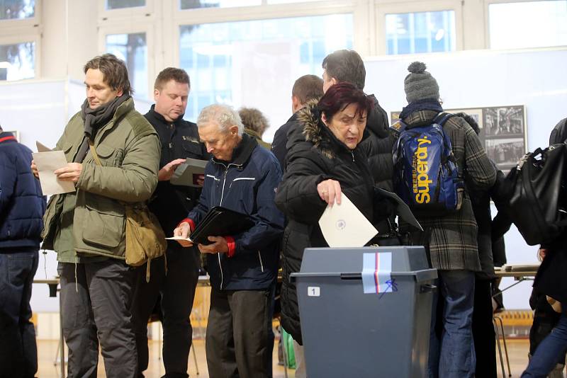 Prezidentské volby 2018 volební okrsek Zlín 1