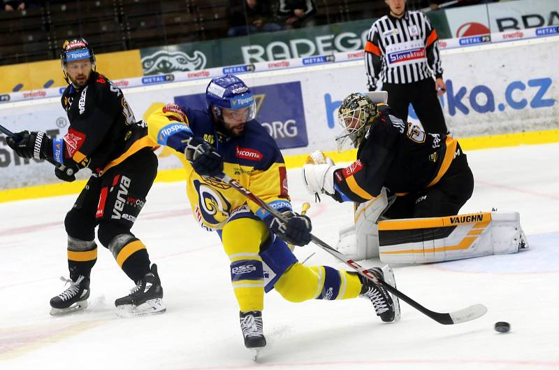 hokej  PSG Berani Zlín - HC Litvínov. Zdeněk Okál