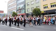 Zlínem prošel parádní průvod v rámci Mezinárodního festivalu dechových orchestrů a folklorních souborů