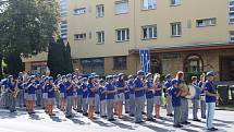 Zlínem prošel parádní průvod v rámci Mezinárodního festivalu dechových orchestrů a folklorních souborů