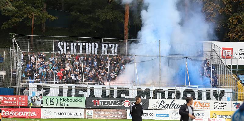 Fotbalisté Zlína (žluté derby ) v nedělním derby hostili sousední Slovácko