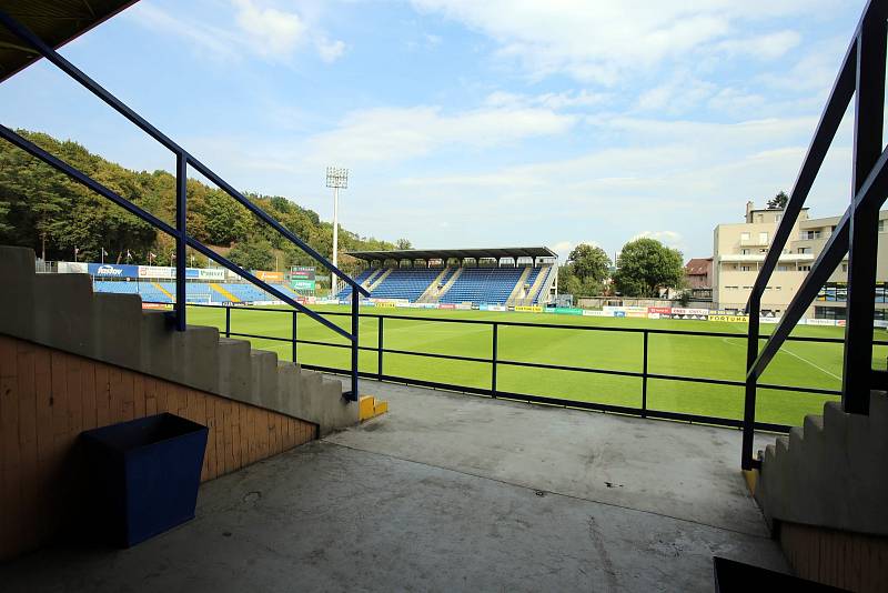 Fotbalový stadion Letná ve Zlíně.