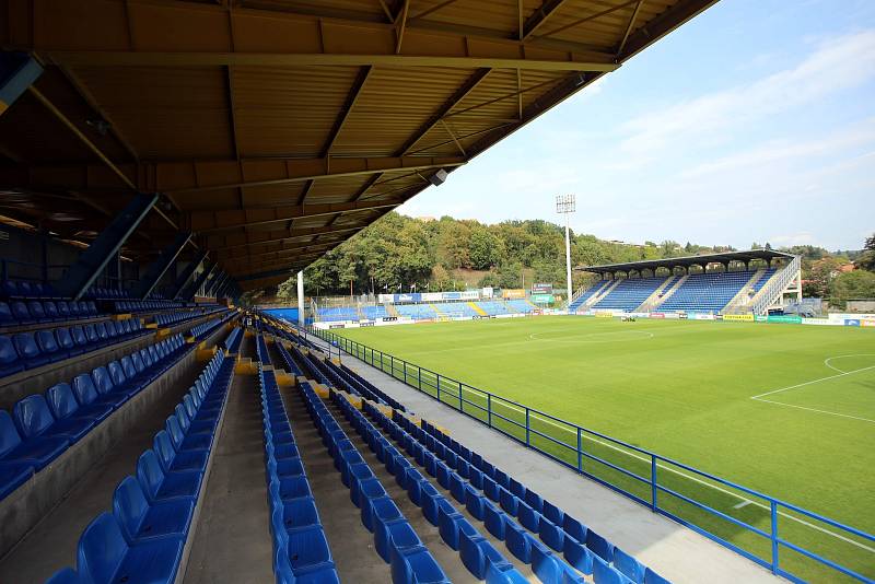 Fotbalový stadion Letná ve Zlíně.