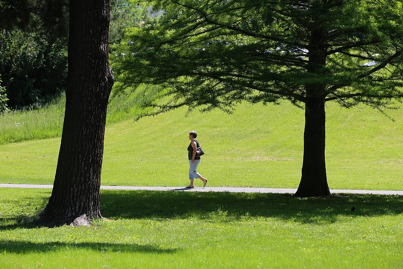 Park Sad svobody ve Zlíně.