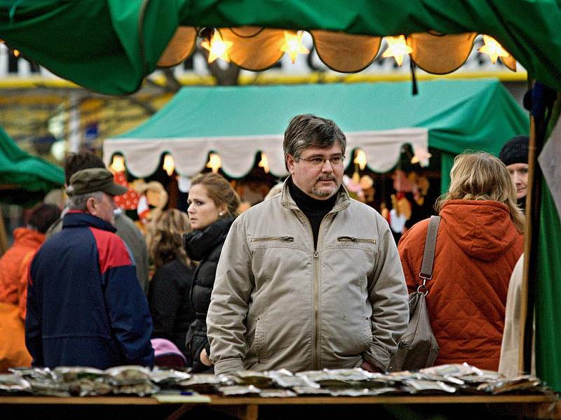 Vánoční trhy na zlínském Náměstí Míru. ilustrační foto