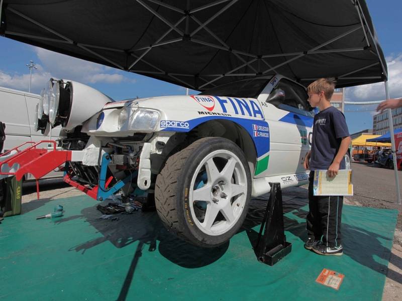 Barum Czech Rally Zlín 2014. Depo veteránů.