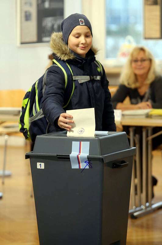 Prezidentské volby 2018 volební okrsek Zlín 1