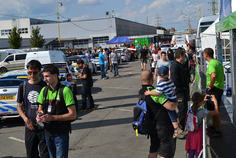 Technická přejímka před Barum Rally + příprava na Star rally historic.