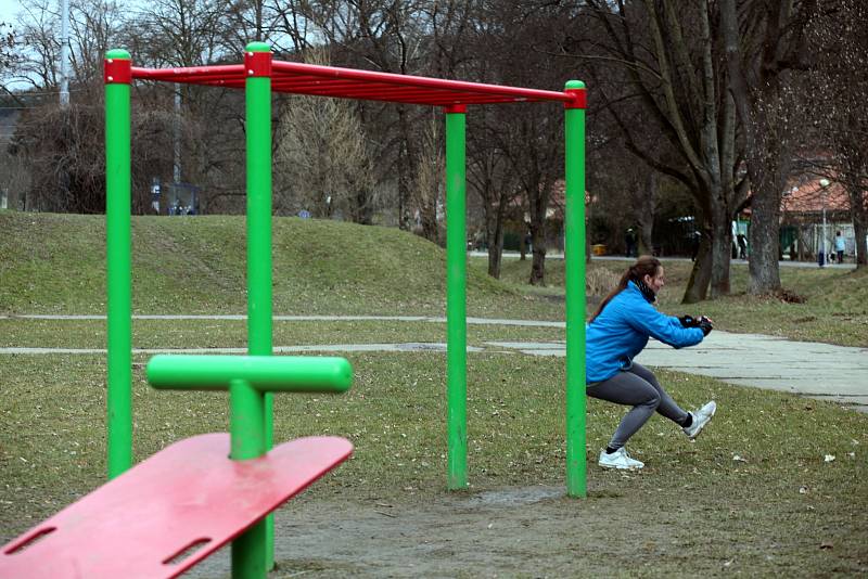 Workoutová hřiště ve Zlíně, březen 2021