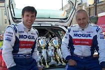 Vítězná dvojice rally v Hustopečích – Roman Kresta a Petr Gross