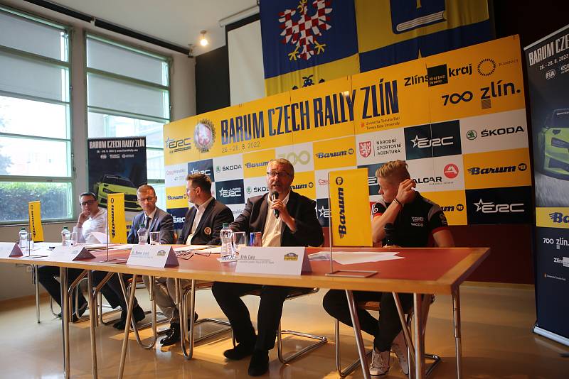 V úterý dopoledne se konala druhá tisková konference k letošnímu ročníku Barum Czech Rally Zlín.