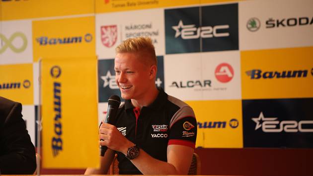 Erik Cais se zúčastnil druhé tiskové konference k letošnímu ročníku Barum Czech Rally Zlín. 
