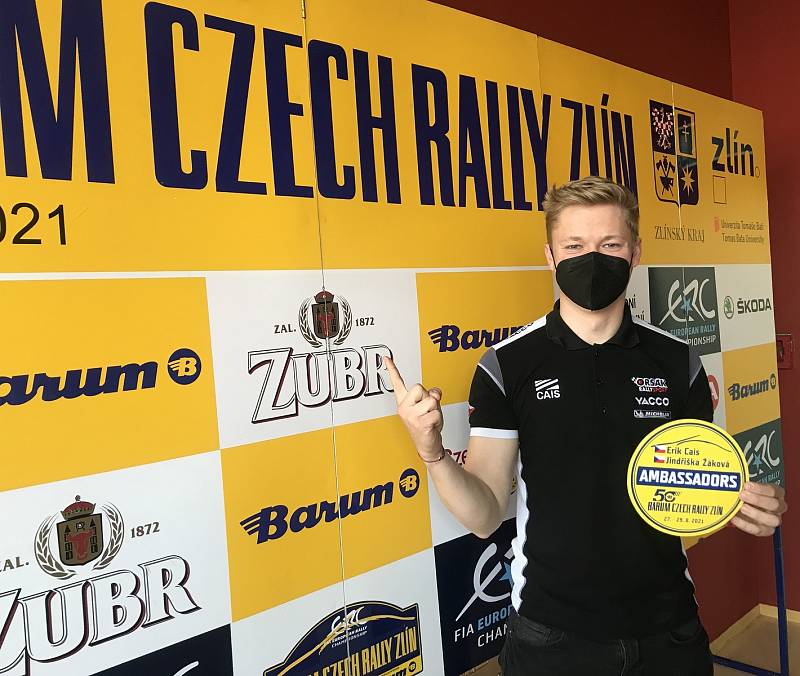 Necelý čtvrt rok před oficiálním startem potvrdili organizátoři Barum Czech Rally Zlín, že po loňském zrušení soutěže mají v plánu poslední srpnový víkend uspořádat jubilejní 50. ročník. Na snímku Erik Cais.